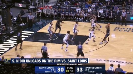 Pitt's Sidy N'Dir Dunks All Over vs. Saint Louis