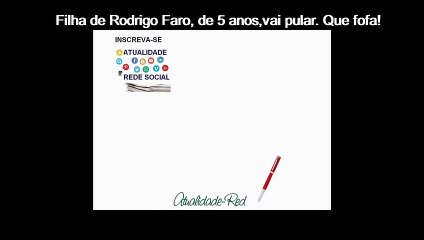 Rodrigo Faro salta em alto mar com a filha de 5 anos