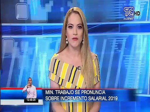 Ministro de Trabajo se pronuncia sobre incremento salarial 2019