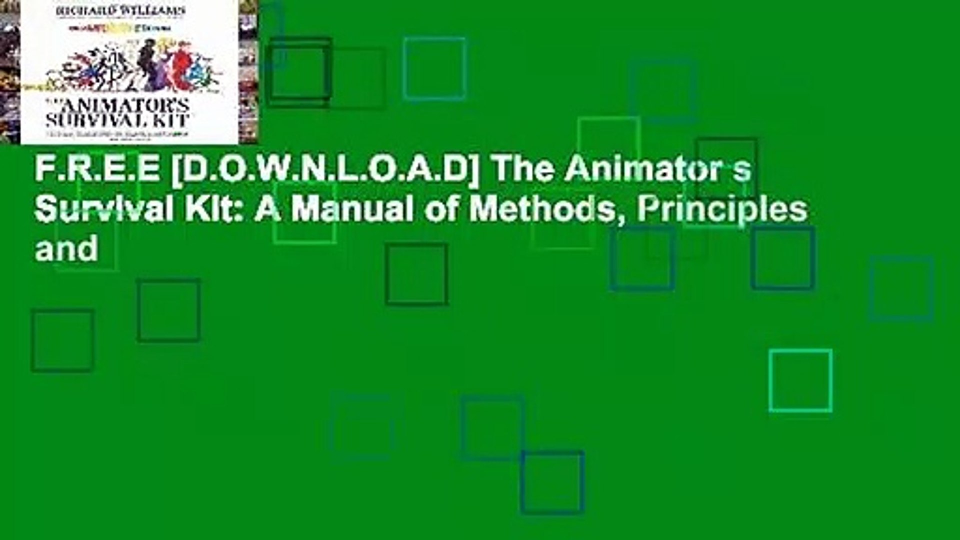 .E [..] The Animator s Survival Kit: A Manual of Methods,  Principles and - video Dailymotion
