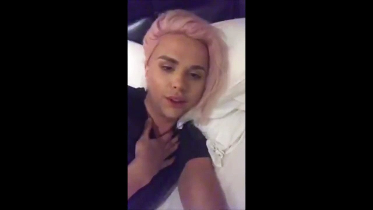 Farrah Moan on Instagram Live after her RPDR elimination