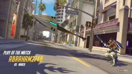 Hanzo POTG Quintuple kill.. didn't stand a chance