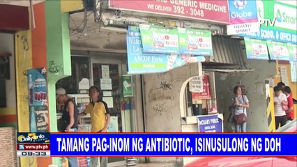 Tamang pag-inom ng antibiotic, isinusulong ng DOH