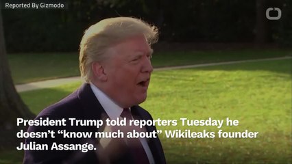 Trump Now Says He "Doesn't Know Anything" About Julian Assange