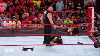 Brock Lesnar DESTROYS Roman Reigns (FULL SEGMENT) - RAW_ March 19. 2018 (HD) ( 720 X 1280 )
