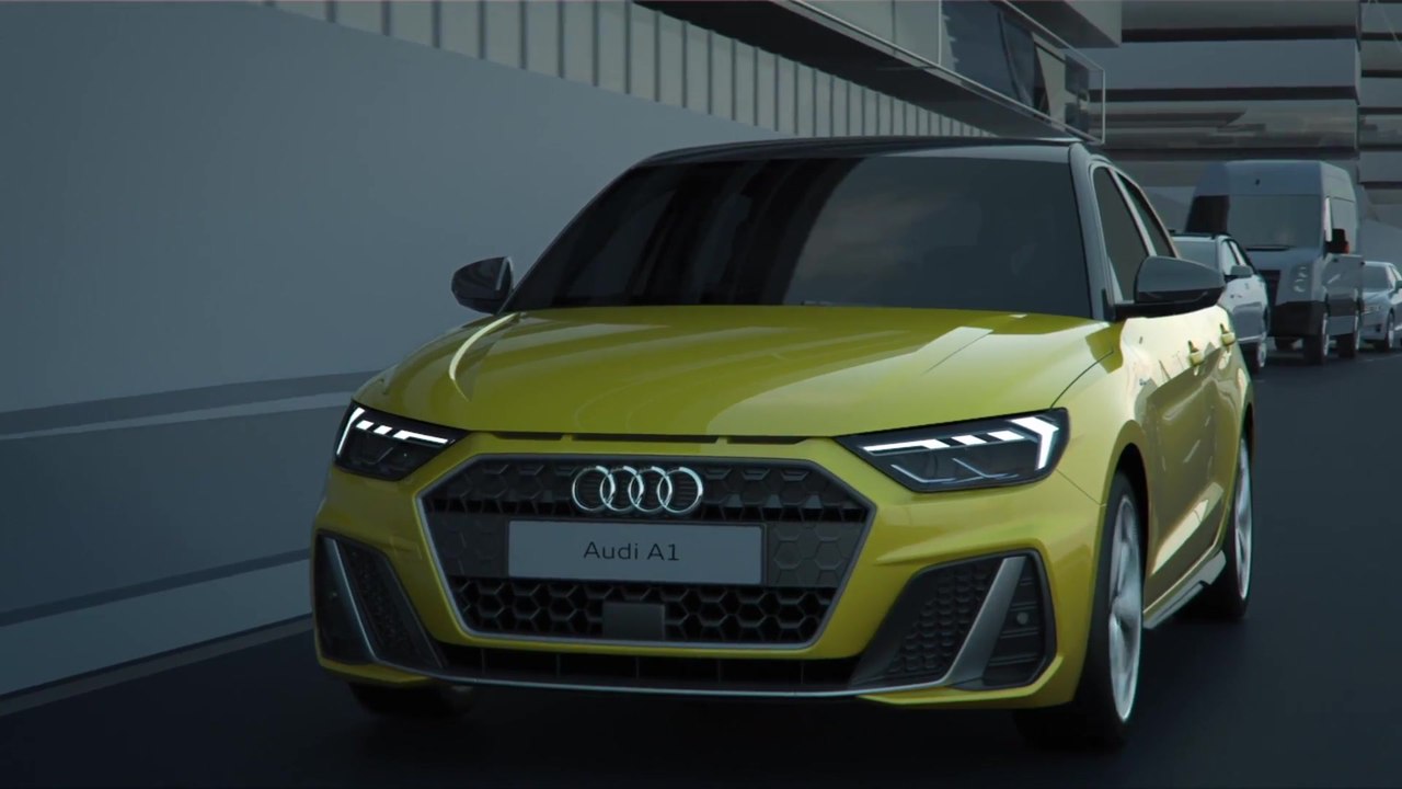 Audi A1 Sportback driver assistance systems Animation
