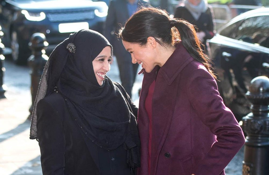 Duchess Meghan was reunited with Grenfell charity cookbook women