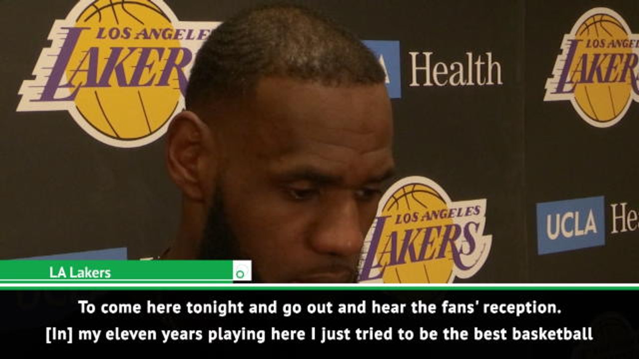 LeBron hails fans' reception in return to Cleveland