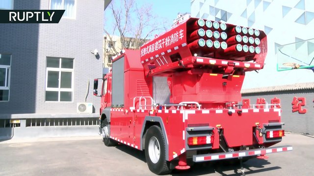 Así funcionan los misiles para apagar incendio que están probando en China