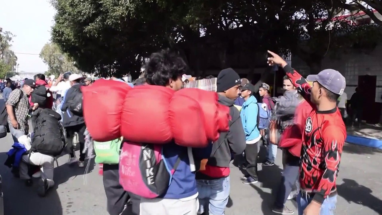 Cerca de 5.000 migrantes de la caravana se encuentran en Tijuana, México