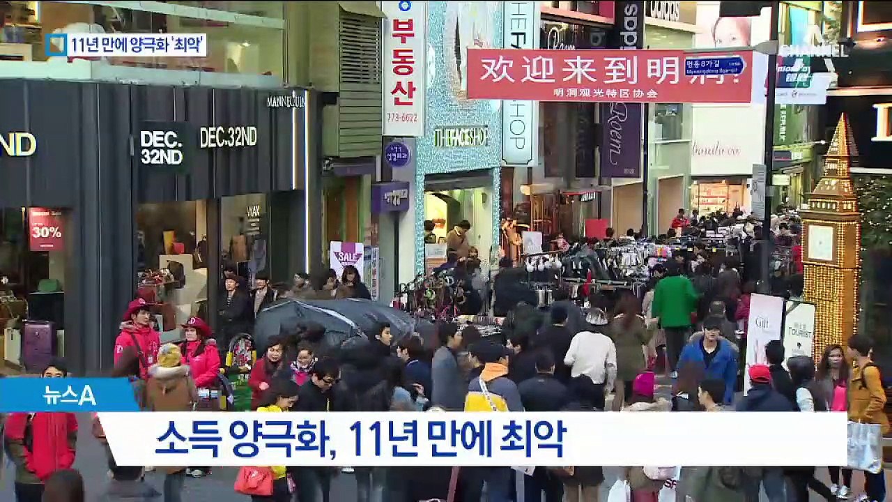 11년 만에 최악의 양극화…저소득층 직격탄