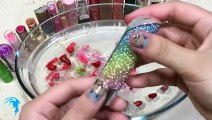Lipstick Slime Mixing - Recycling my old Lipsticks  Jerry Slime