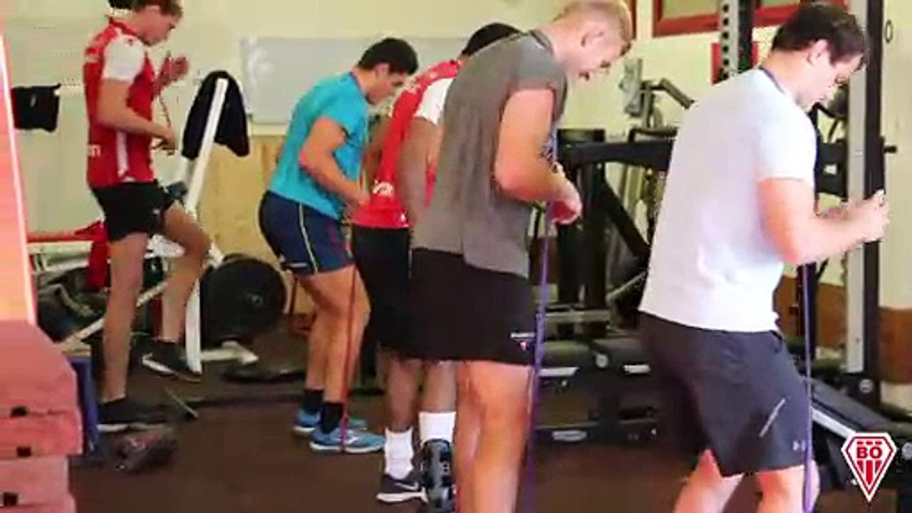 Séance muscu pour les Espoirs