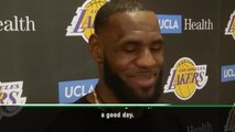 LeBron looking forward to wife's macaroni cheese and cake on Thanksgiving