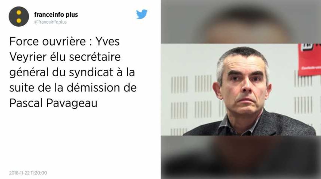 Force ouvrière : Yves Veyrier a été élu secrétaire général