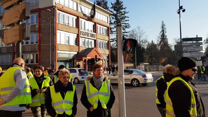 Manifestation des Gilets Jaunes devant la préfecture des Vosges