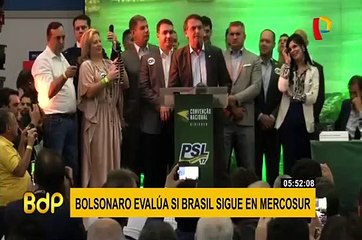 Brasil: Jair Bolsonaro analizará si se mantendrán en el Mercosur