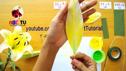 ABC TV   How To Make Yellow Lily Paper Flower From Crepe Paper - Craft Tutorial