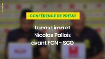 Lucas Lima et Nicolas Pallois avant FC Nantes - Angers SCO