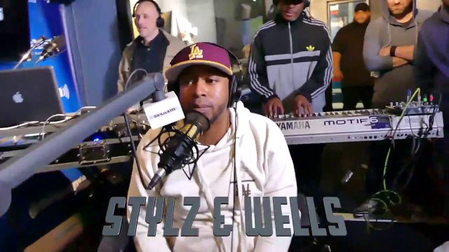 J Wells & Styliztik Jones Stylz & Wells Freestyle @ Shade 45 The Wake Up Show with Sway & King Tech, 04-19-2018 Pt.2