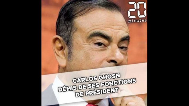 Carlos Ghosn démis de ses fonctions de président par le conseil d'administration de Nissan