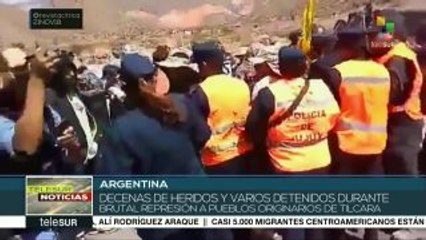 Argentina: Policía de Jujuy reprime protesta de indígenas en Tilcara