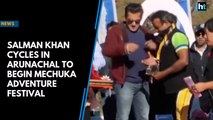 Salman Khan cycles in Arunachal to begin Mechuka Adventure Festival
