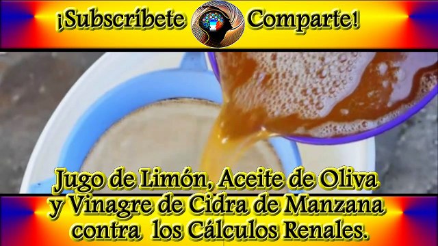 Jugo de Limón, Aceite de Oliva y Vinagre de Cidra de Manzana contra los cálculos renales