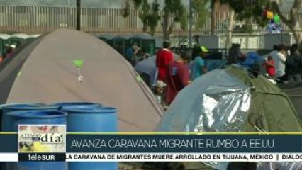 Video herunterladen: México: cerca de 1500 migrantes centroamericanos avanzan a Tijuana