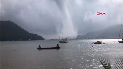 Muğla Marmaristeki Hortumlar 35 Teknede Maddi Hasara Yolaçtı