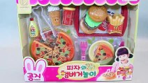 Toy Velcro Cutting Pizza Learn Fruits English & Play Doh Baby Doll Surprise Eggs Toys