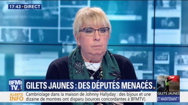 Députés menacés : être bousculé en politique ça arrive, mais des attaques contre nos familles c'est inadmissible explique Claire O'Petit