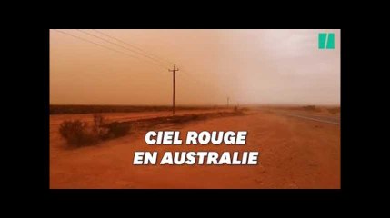 Une tempête de poussière change la couleur du ciel en Australie