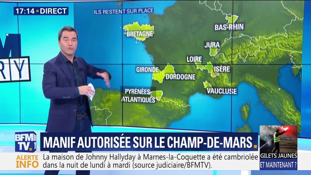 Gilets jaunes: Manifestation autorisée sur le Champ-de-Mars