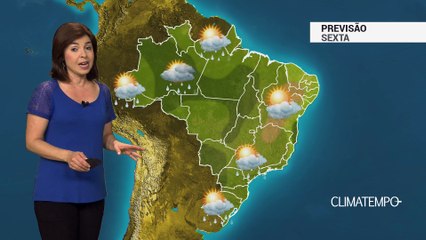 Previsão Brasil – Baixa Pressão espalha nuvens pesadas