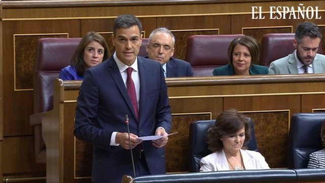 Pedro Sánchez en el Congreso: Hay responsabilidades políticas y económicas