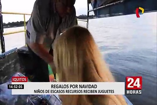 Navidad adelantada: niños de escasos recursos reciben regalos en Iquitos