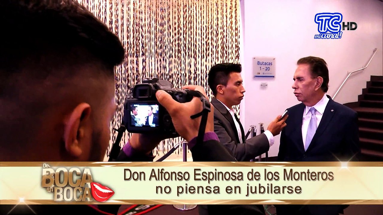 Don Alfonso Espinoza de los Monteros no piensa...