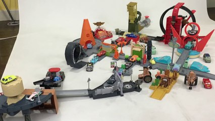 8 in 1 Disney Pixar Cars Story Sets Mega Combination Flo's V8 Cozy Cone  || Keith's Toy Box