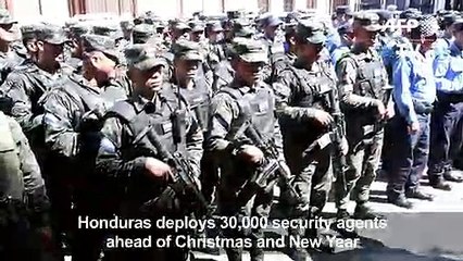 30,000 Honduran security forces agents deployed for Christmas