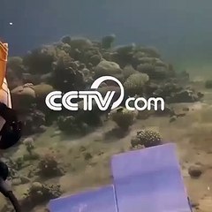 لا يمكنها الرسم إلا تحت الماء