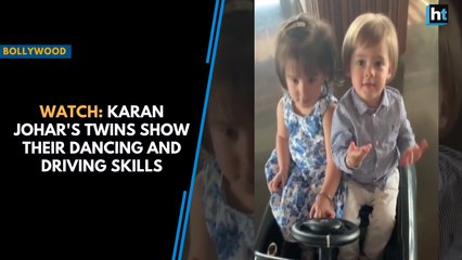 Watch: Karan Johar's twins show their dancing and driving skills