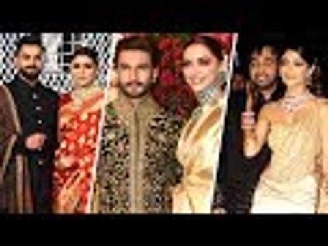 13 Bollywood Actresses Wedding Reception Videos | Anushka, Deepika