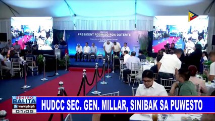 HUDCC Sec. Gen. Millar, sinibak sa pwesto