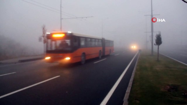 Malatya-Elazığ karayolunda sis etkisini gösteriyor