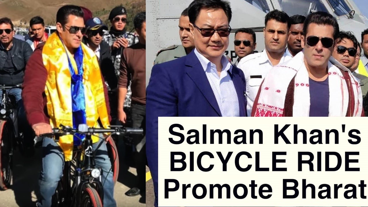 Salman Khan goes cycling in Arunachal Pradesh with chief minister Pema Khandu