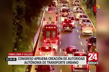 Congreso aprueba creación de Autoridad de Transporte Urbano