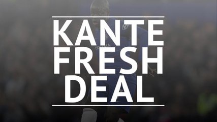 Descargar video: N'Golo Kante signs new five-year Chelsea contract