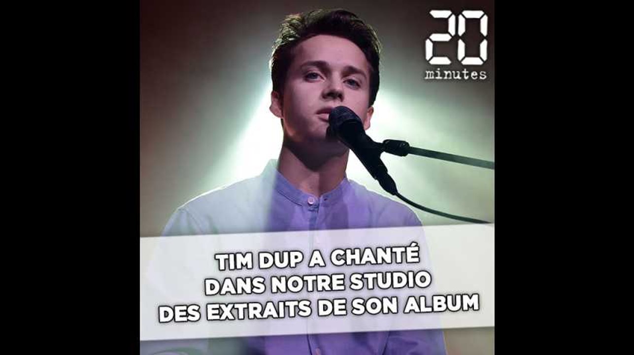 Tim Dup a chanté dans notre studio des extraits de son album