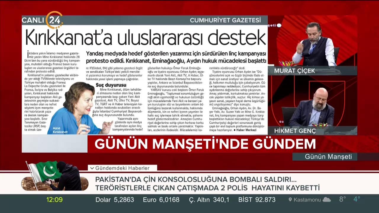 Atatürk'ü ilah edinen Mine Kırıkkanat'a Fransa medyası destek çıkmış